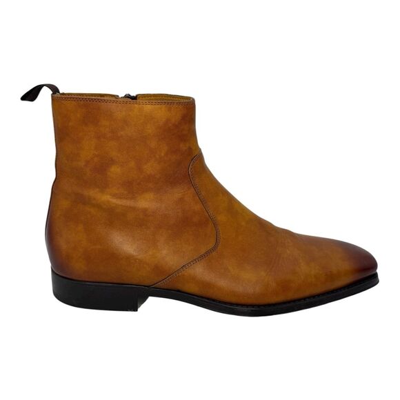 MAGNANNI Men\'s Jalen Square Toe Zip Boots Brown Size 8M EUR 41 24202 main image 6